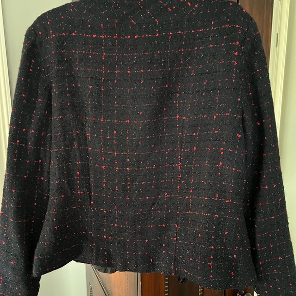 Joseph Ribkoff Black-Red Jacket - Picture 4 of 9